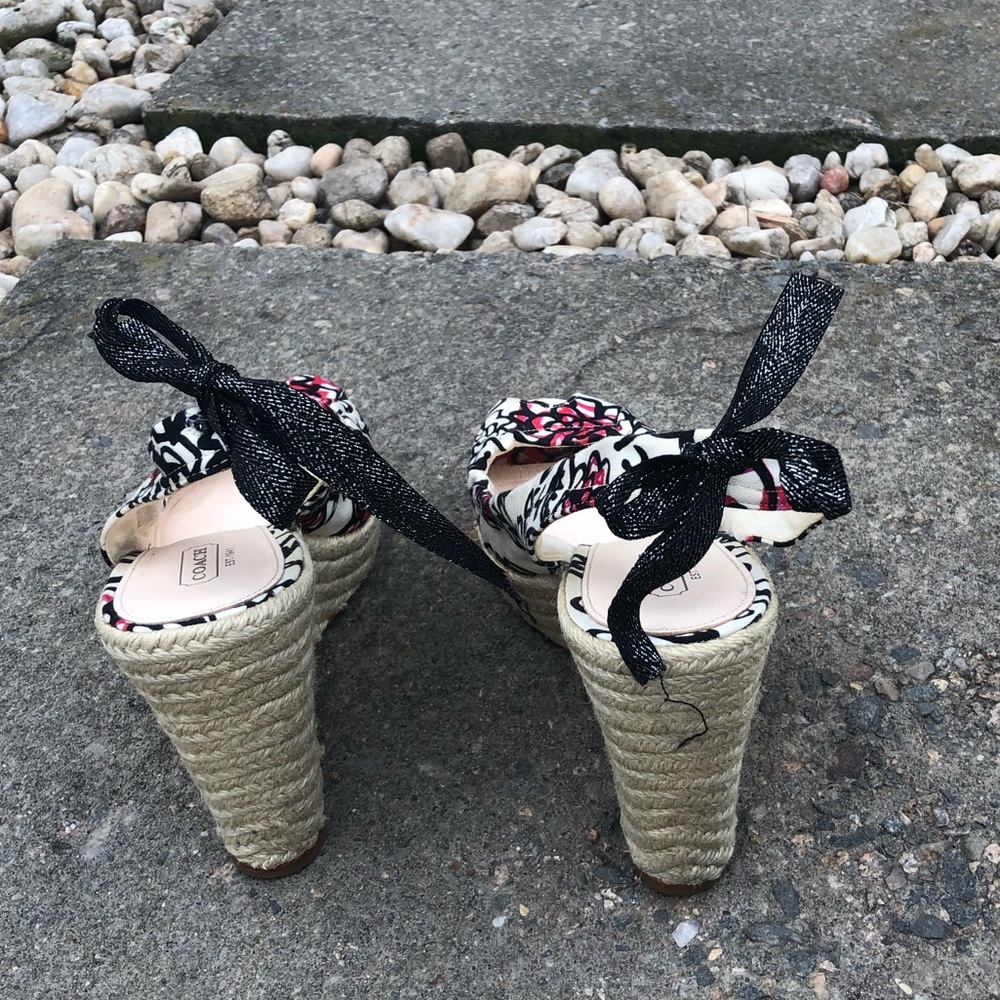 Coach Poppy espadrille wedges Size 8.5 - Picture 7 of 13